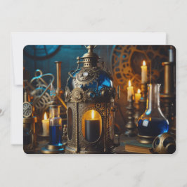 Cartes Pour Fêtes Annuelles Laboratoire de scientifiques Steampunk Victorien g