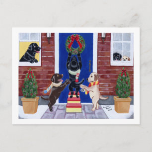 Cartes Pour Fêtes Annuelles Labrador Retriever Christmas Fun