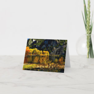 Cartes Pour Fêtes Annuelles Lac d'automne