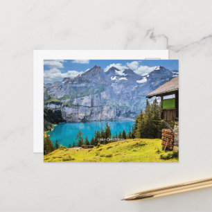 Cartes Pour Fêtes Annuelles Lac Oeschinen, Suisse