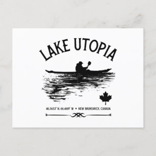 Cartes Pour Fêtes Annuelles Lac Utopia Nouveau-Brunswick Lacs du Canada - Kaya