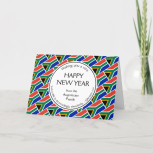 Cartes Pour Fêtes Annuelles L'AFRIQUE DU SUD chrétienne Bonne Année