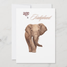 Cartes Pour Fêtes Annuelles L'âge est irréfutable