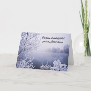 Cartes Pour Fêtes Annuelles Lago Nieve Navidad