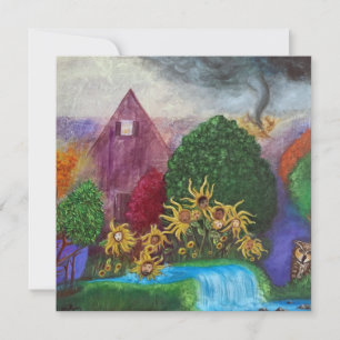 Cartes Pour Fêtes Annuelles L'agonie enfouie Art original