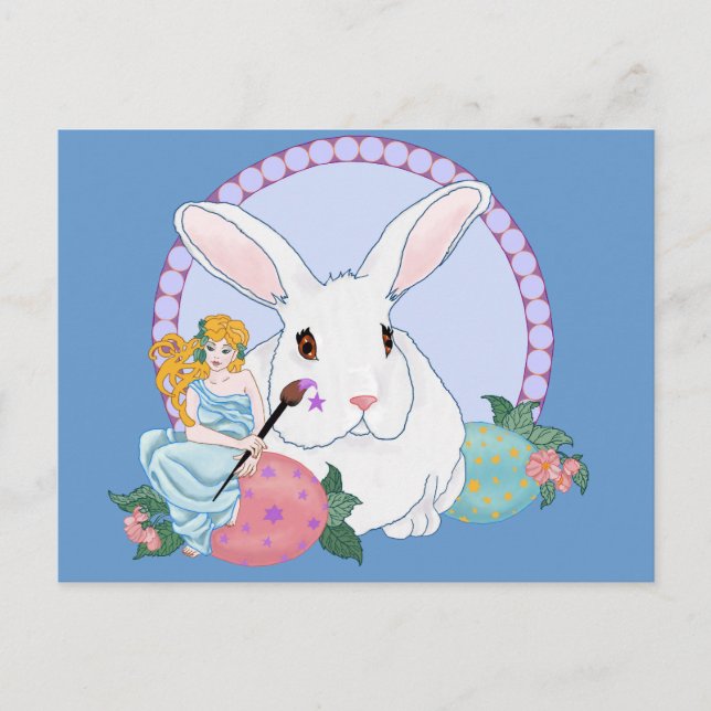 Cartes Pour Fêtes Annuelles L'aide de Bunny Pâques (Devant)
