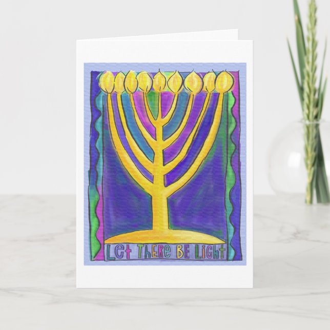 Cartes Pour Fêtes Annuelles Laisser La Lumière (Devant)
