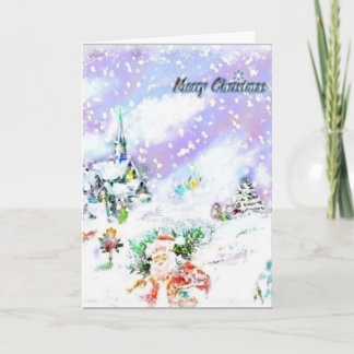 Cartes Pour Fêtes Annuelles Laisser neiger