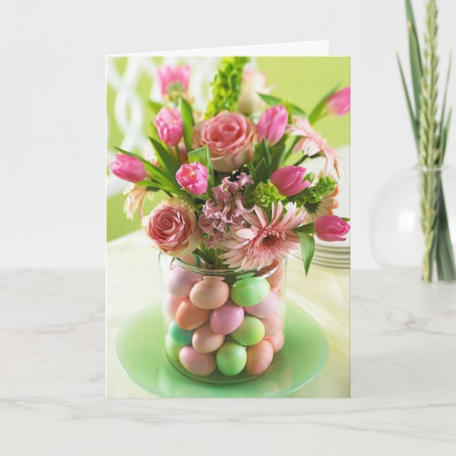 CARTES POUR FÊTES ANNUELLES **LAISSEZ COMMENCER LA SEANSON DE PÂQUES" (Devant)