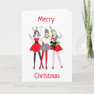 CARTES POUR FÊTES ANNUELLES LAISSEZ COMMENCER LE PARTI **MERCI NOËL**