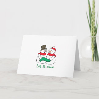 Cartes Pour Fêtes Annuelles Laissez les neigeurs