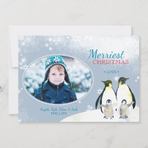 Cartes Pour Fêtes Annuelles Laissez lui neiger ! Photo de vacances de famille