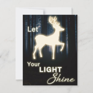 Cartes Pour Fêtes Annuelles Laissez votre lumière briller