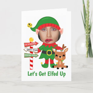 Cartes Pour Fêtes Annuelles Laissons-nous se lasser Humour Photo Noël
