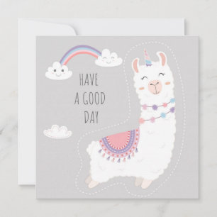 Cartes Pour Fêtes Annuelles Lama