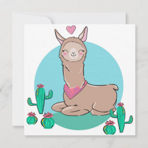 Cartes Pour Fêtes Annuelles Lama