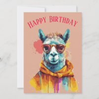 Lama Amour & Rires Joyeux Anniversaire