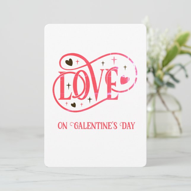 Cartes Pour Fêtes Annuelles L'AMOUR à la Saint-Galentin (Debout devant)