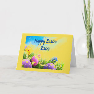 CARTES POUR FÊTES ANNUELLES L'AMOUR DE LA PÂQUE À MA ***SOEUR***