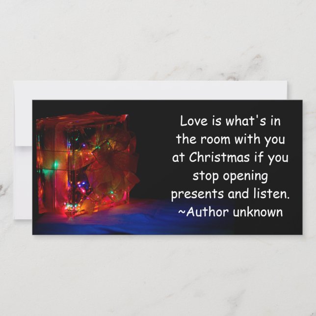 Cartes Pour Fêtes Annuelles L'amour de Noël (Devant)