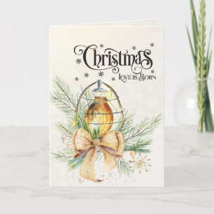 Cartes Pour Fêtes Annuelles L'amour de Noël est né Jean 3:16