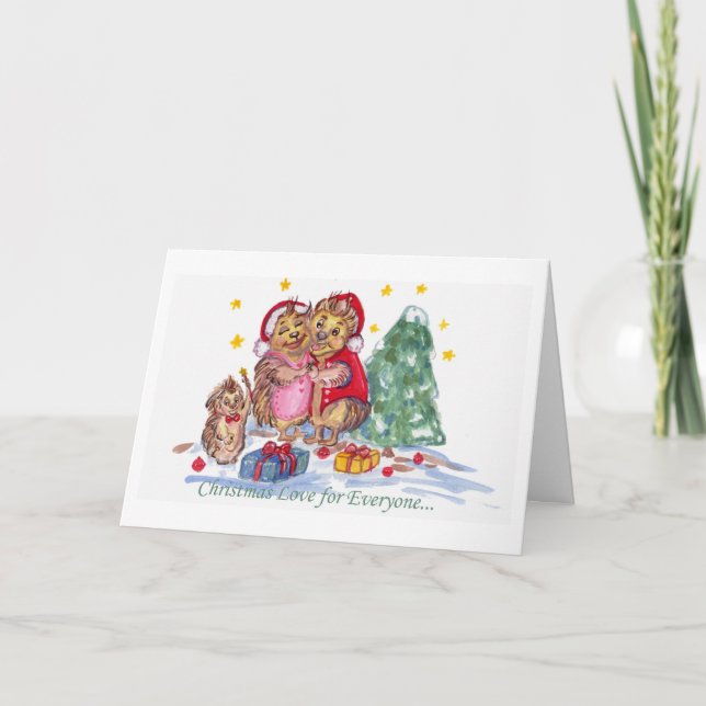 Cartes Pour Fêtes Annuelles L'amour de Noël pour tous (Devant)