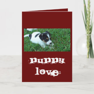 Cartes Pour Fêtes Annuelles L'amour des chiots