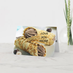 CARTES POUR FÊTES ANNUELLES L'AMOUR EST DANS L'AIR "STYLE ITALIEN" AVEC PIZZEL