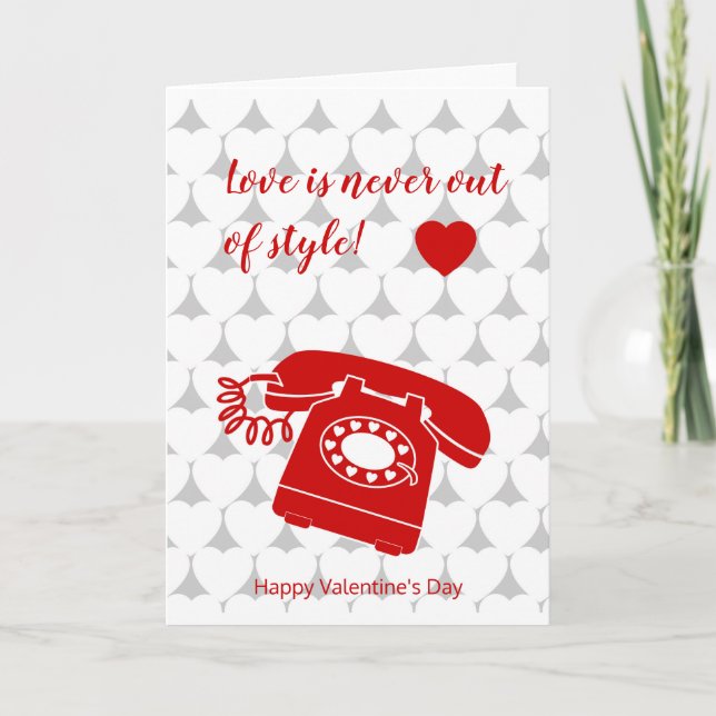 Cartes Pour Fêtes Annuelles L'amour n'est jamais hors de style (Devant)