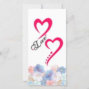 Cartes Pour Fêtes Annuelles L'amour pur comme Fleur