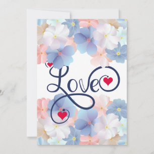 Cartes Pour Fêtes Annuelles L'amour pur comme une fleur