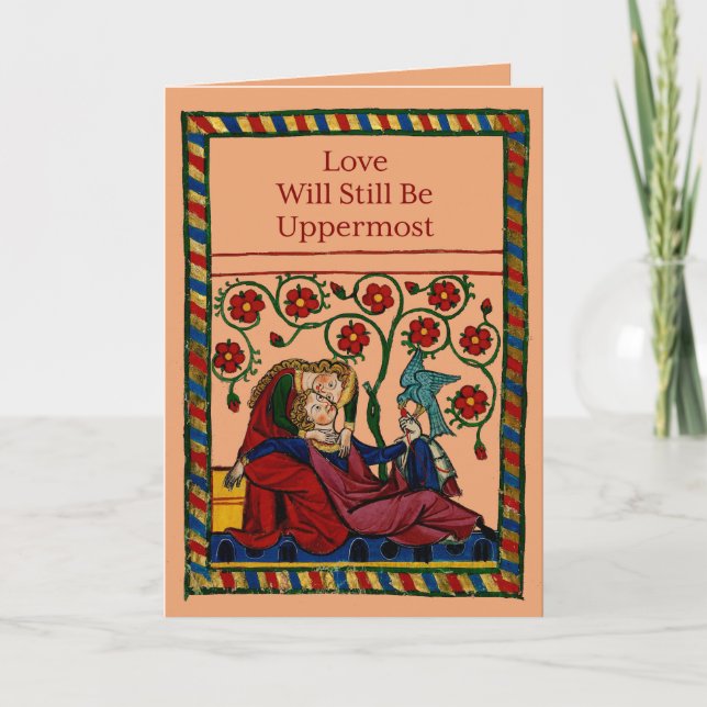 Cartes Pour Fêtes Annuelles L'amour sera toujours au-dessus (Devant)