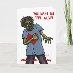 Cartes Pour Fêtes Annuelles L'Amour Zombie  Saint-Valentin