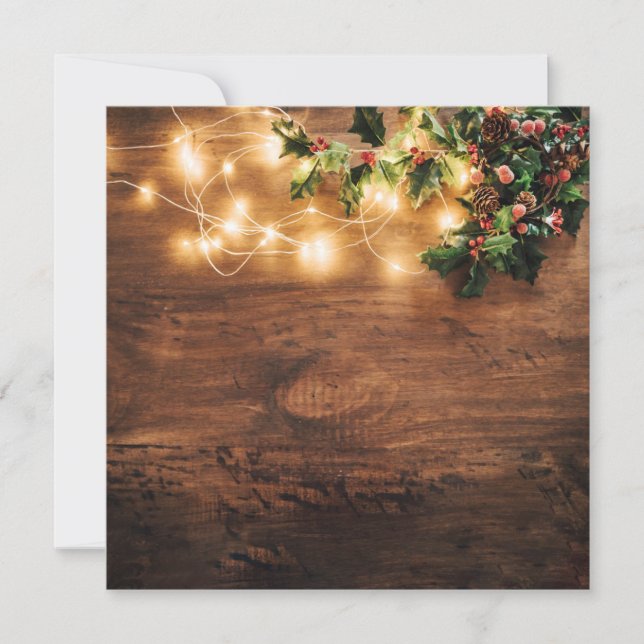 Cartes Pour Fêtes Annuelles Lampes de Noël (Devant)