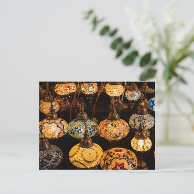 Cartes Pour Fêtes Annuelles Lampes et lanternes turques (Debout devant)