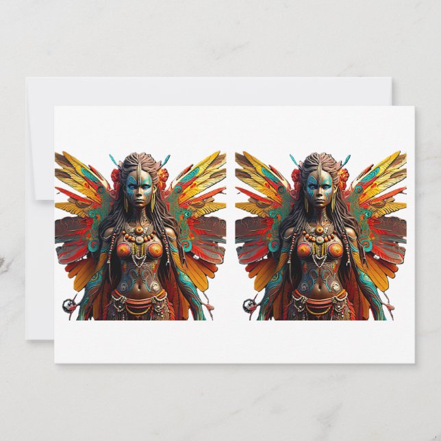 Cartes Pour Fêtes Annuelles Langa Vuma Fairy Débardeur (Devant)