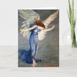 Cartes Pour Fêtes Annuelles L'ange de la grue de la paix - Noël