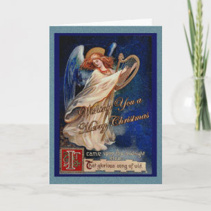 Cartes Pour Fêtes Annuelles L'Ange de Noël dans le ciel de minuit