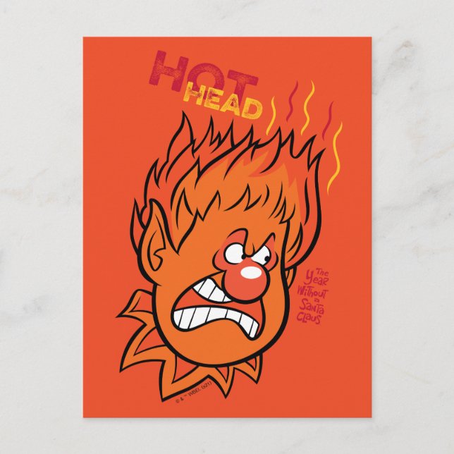 Cartes Pour Fêtes Annuelles L'ANNÉE SANS PÈRE NOËL™ | Tête brûlée (Devant)