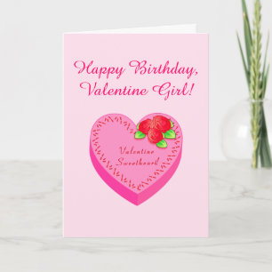 Cartes Pour Fêtes Annuelles L'anniversaire de Valentine à quelqu'un que vous