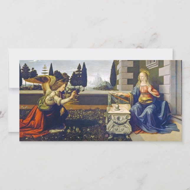 Cartes Pour Fêtes Annuelles L'annonce | Leonardo da Vinci | (Devant)