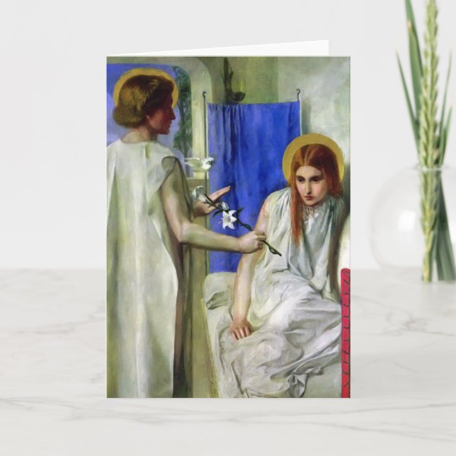 Cartes Pour Fêtes Annuelles L'Annonciation..Rosetti (Devant)