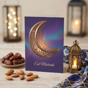 Cartes Pour Fêtes Annuelles Lanterne d'Eid Mubarak Art moderne d'Eid