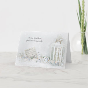 Cartes Pour Fêtes Annuelles Lanterne nocturne silencieuse de Noël