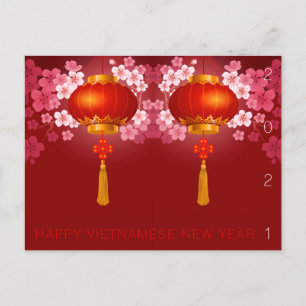 Cartes Pour Fêtes Annuelles Lanterns Hao Dao Happy Vietnamien Nouvel An HPC