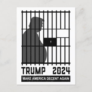 Cartes Pour Fêtes Annuelles L'Anti-Trump L'Enfermer Pour Rendre L'Amérique Déc