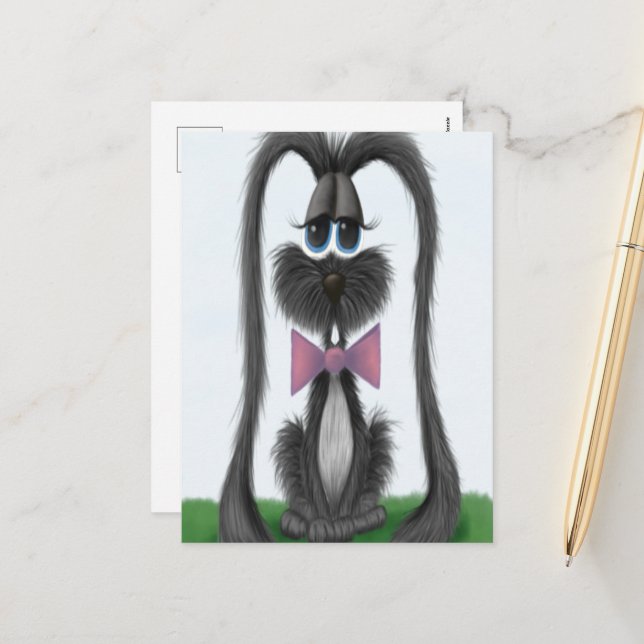 Cartes Pour Fêtes Annuelles Lapin adorable Lapin lapin (Devant/Arrière en situation)