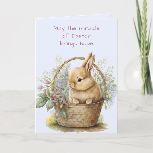 Cartes Pour Fêtes Annuelles Lapin aquarelle (Devant)