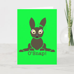 Cartes Pour Fêtes Annuelles Lapin au chocolat