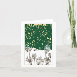 Cartes Pour Fêtes Annuelles Lapin courant dans la neige